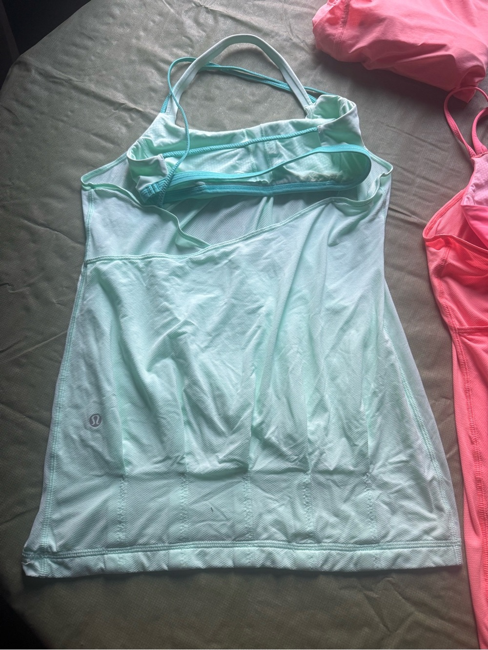 Lululemon Summer Tank Bundle - Coral Pink & Mint - Picture 9 of 16